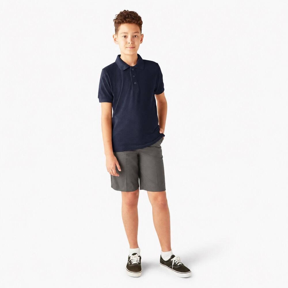 Dickies Polo Kids' Short Sleeve Pique Polo Shirt